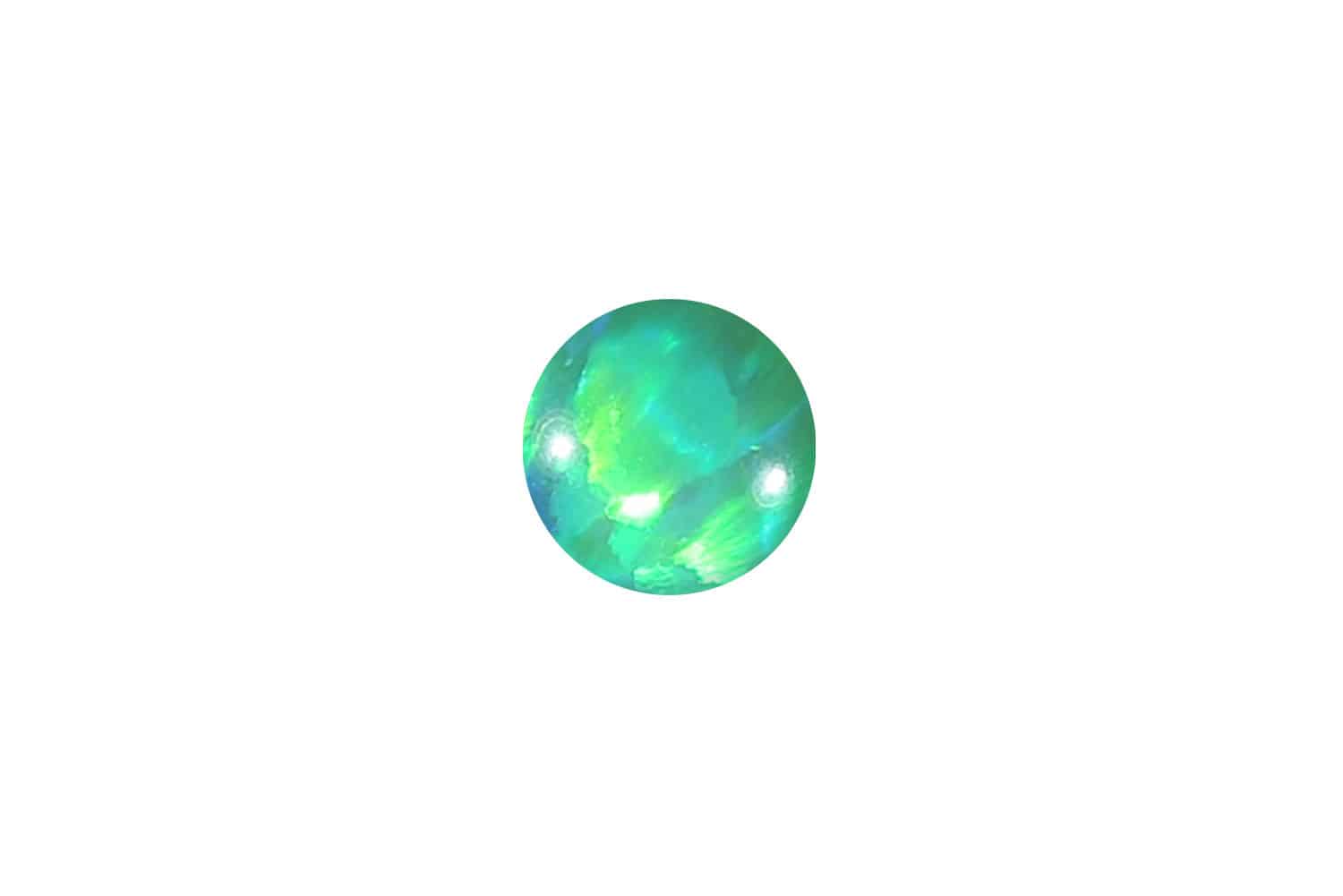 Synthetischer Opal Klemmkugel