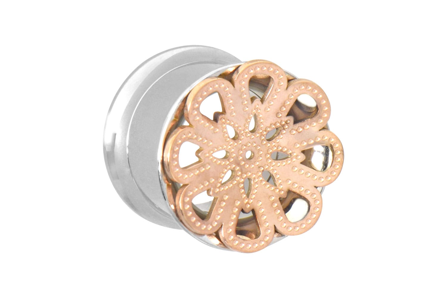 Chirurgenstahl Double Flared Tunnel MANDALA ++SALE++