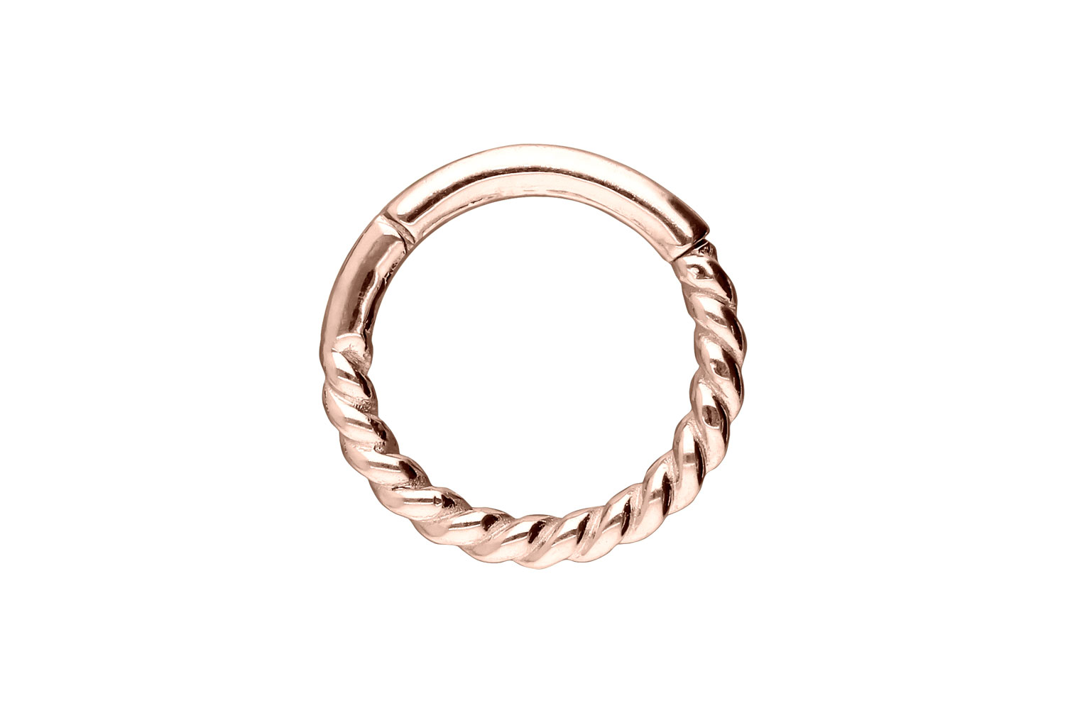 18 carat gold segment ring clicker TWISTED