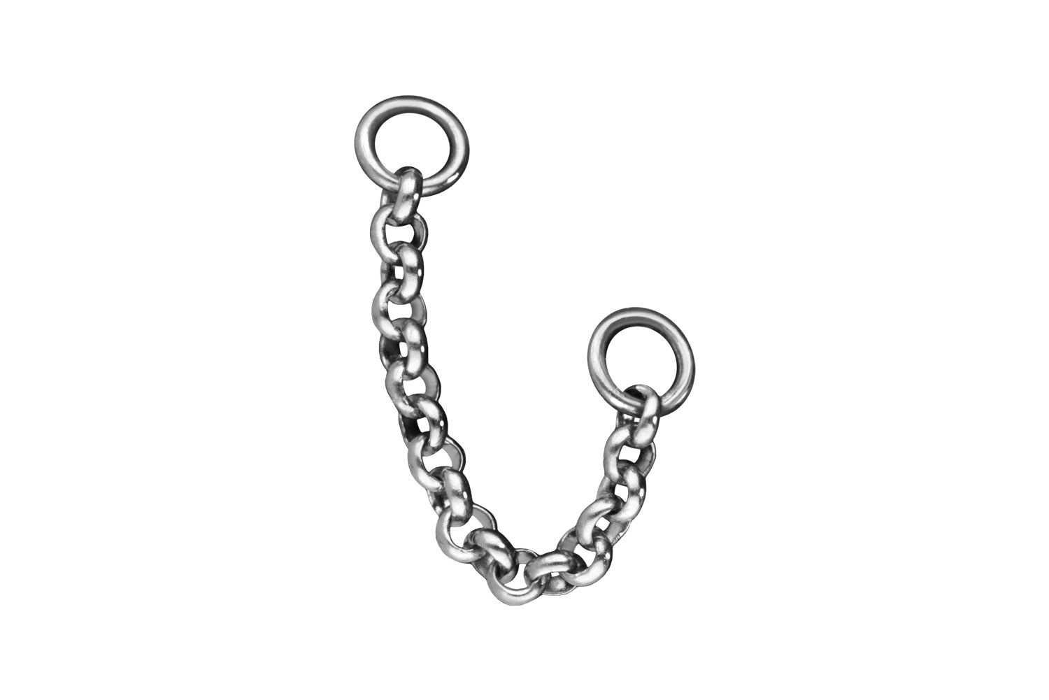Surgical steel pendant for clickers ANCHOR CHAIN