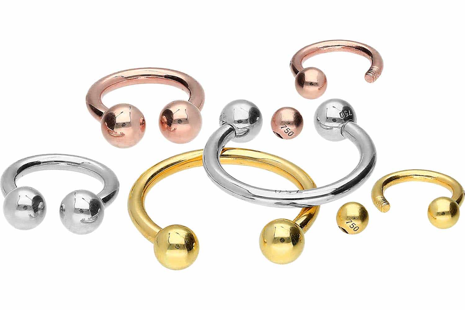 18 Karat Gold Hufeisenring