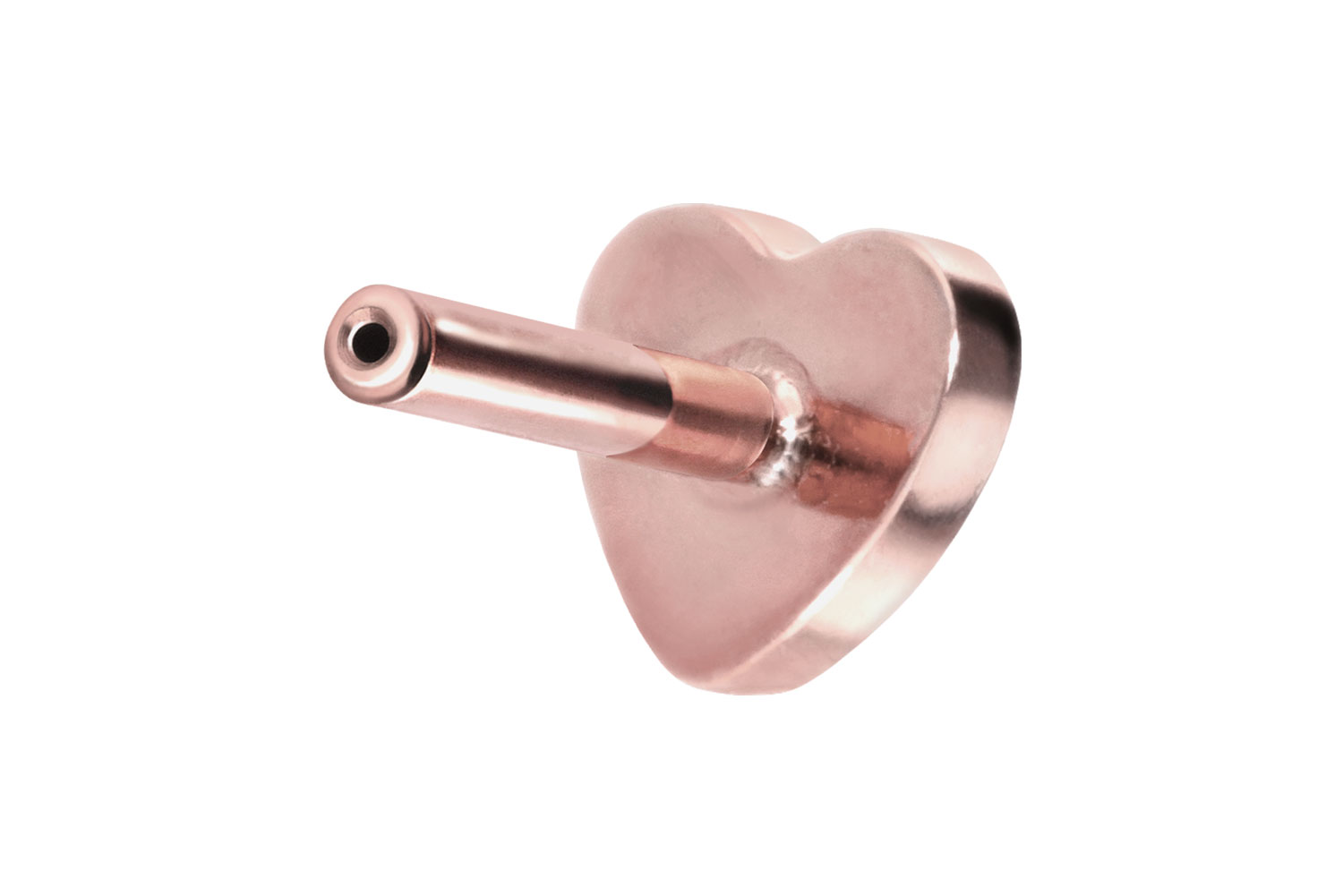 PIERCINGLINE Piercing Stecker Titan Labret mit Push Fit ohne Kugel HERZ - Bild 17 von 51