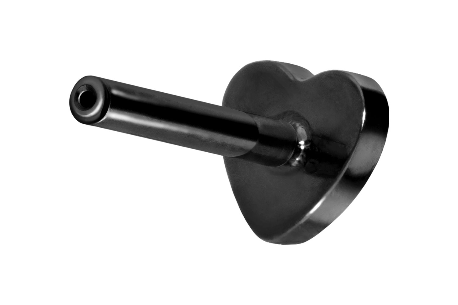 PIERCINGLINE Piercing Stecker Titan Labret mit Push Fit ohne Kugel HERZ - Bild 39 von 51