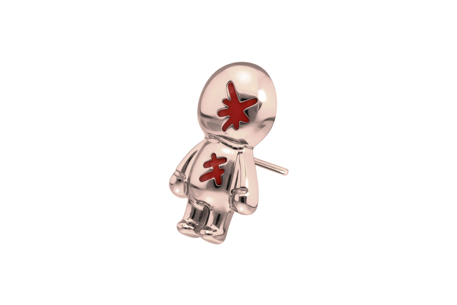 Titanium attachment with push pin DOLL