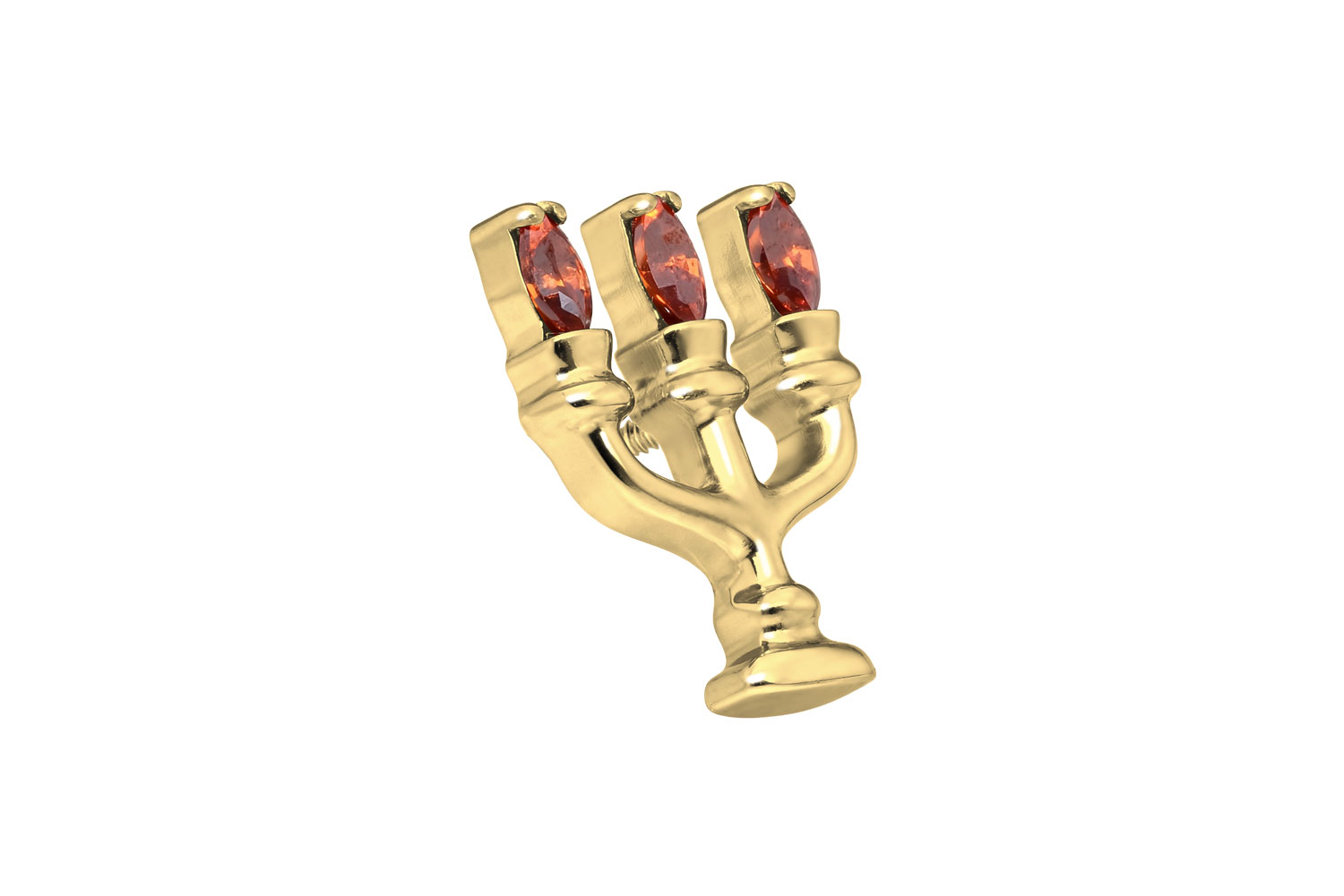 Titanium screw-in attachment with external thread CANDLEHOLDER