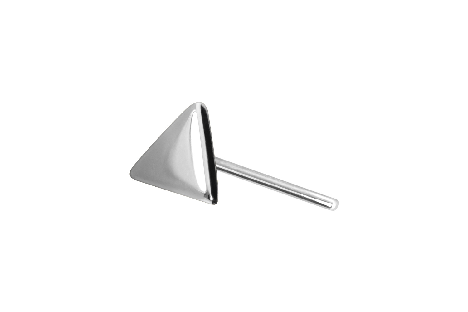 14 carat gold attachment with titanium push pin RECTANGLE