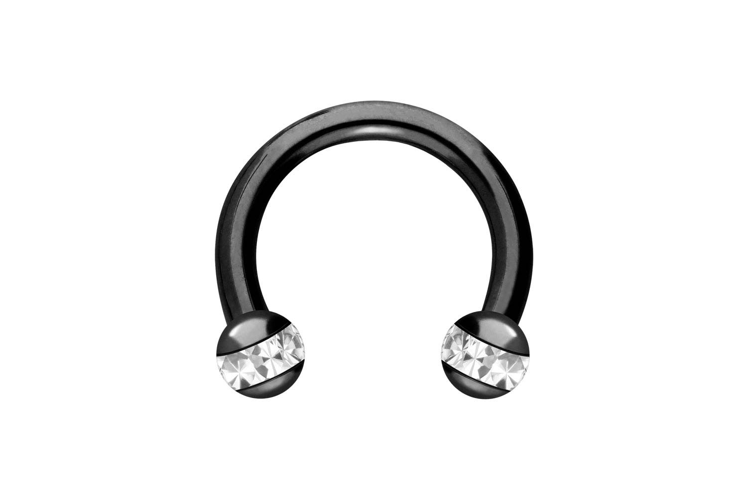 Chirurgenstahl Hufeisenring EPOXY-RING-KUGELN