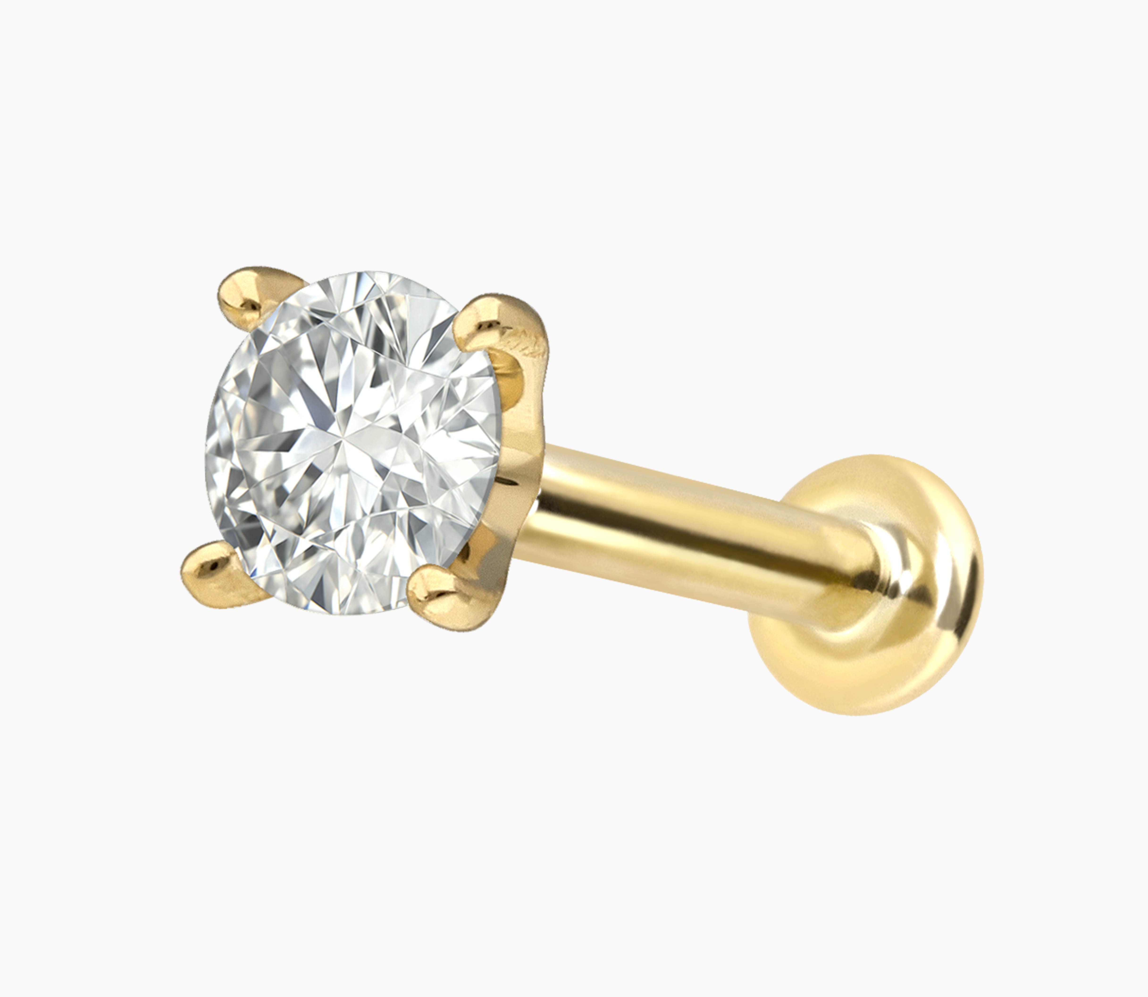 14 Karat Gold Labret