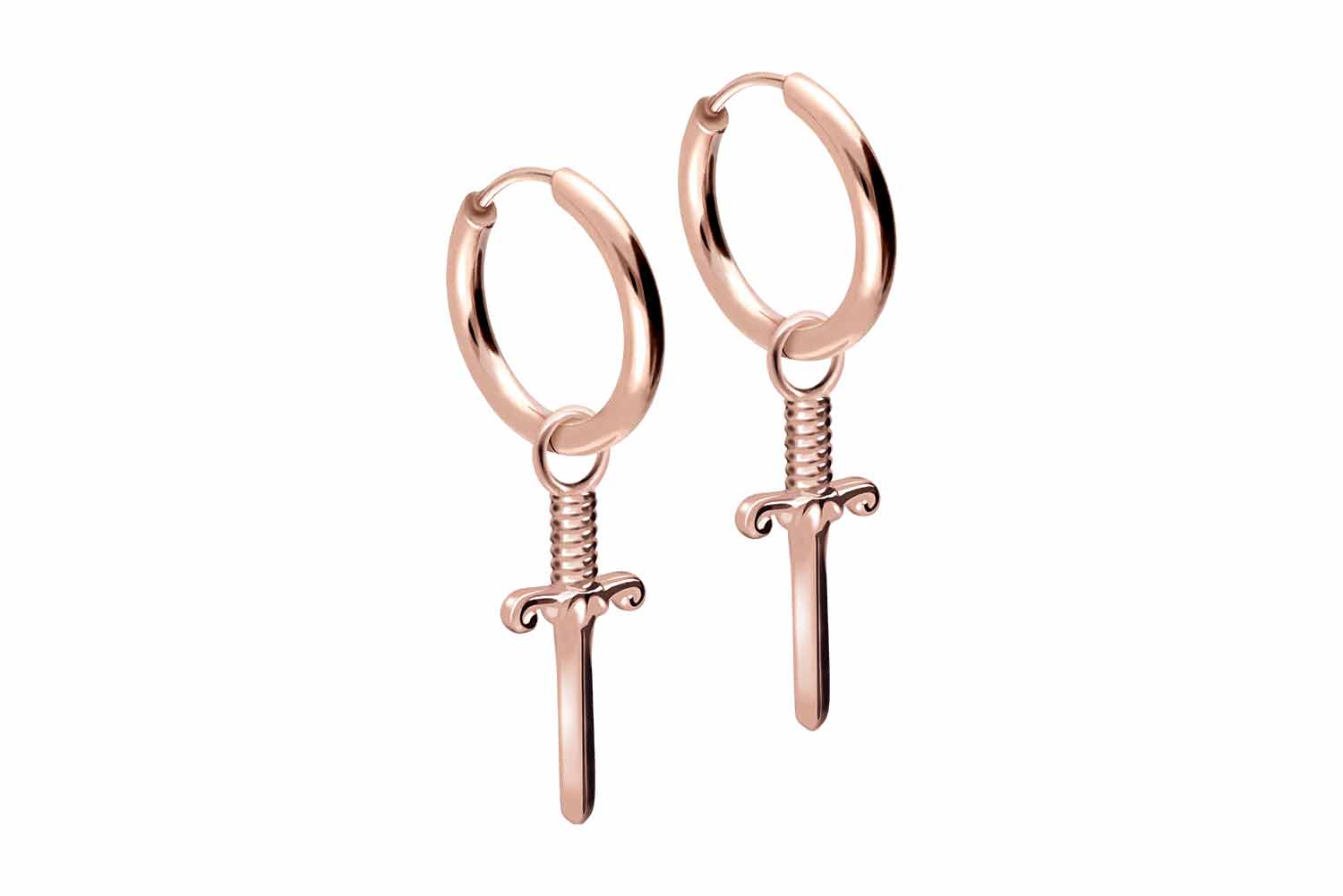 Surgical steel ear clicker creoles SWORD