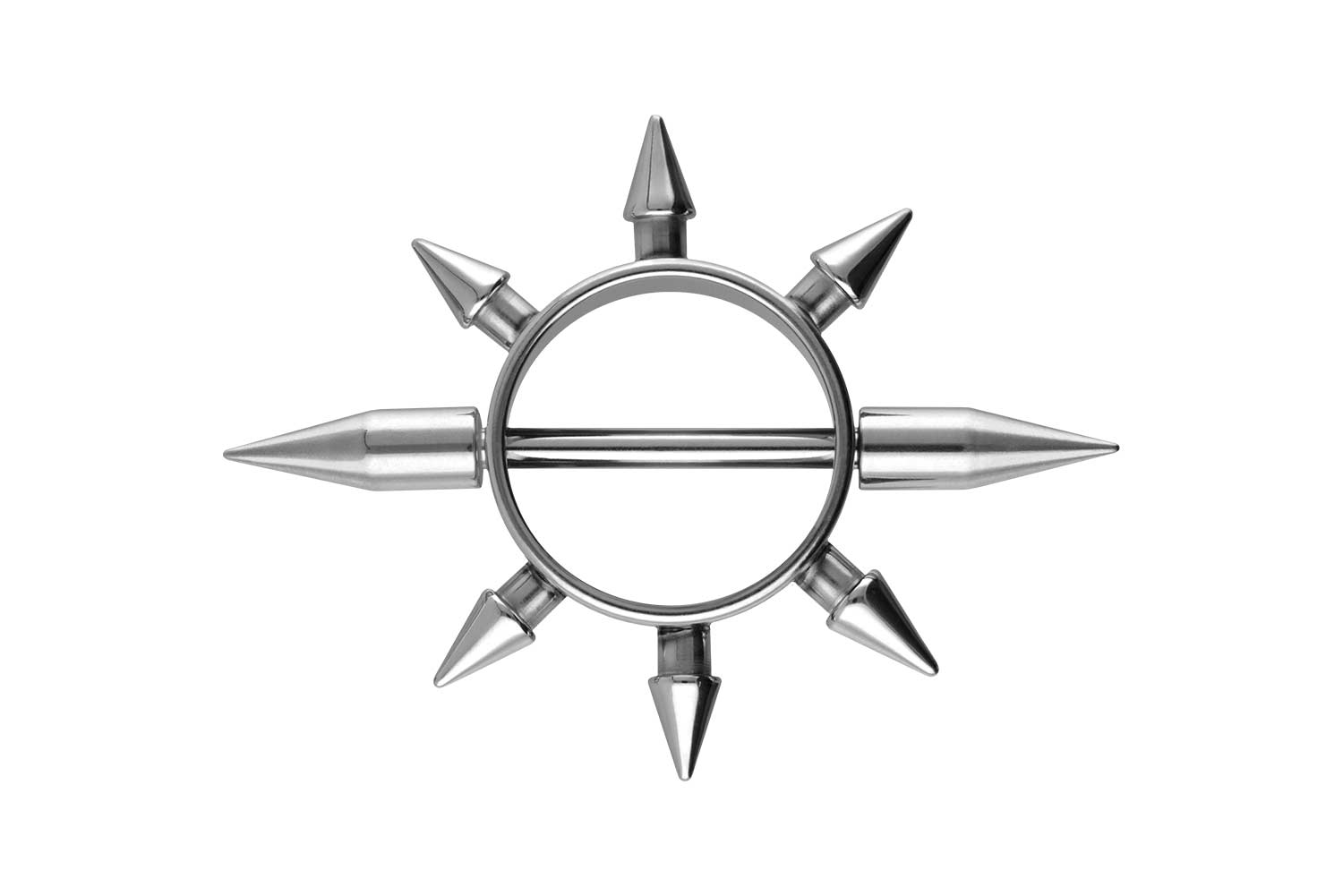 Chirurgenstahl Nippelring SPITZEN