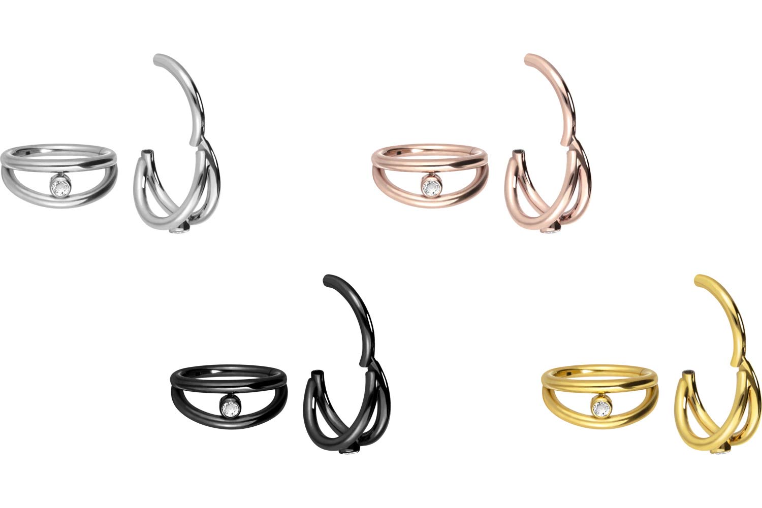 Titan Segmentring Clicker 2 RINGE + KRISTALL
