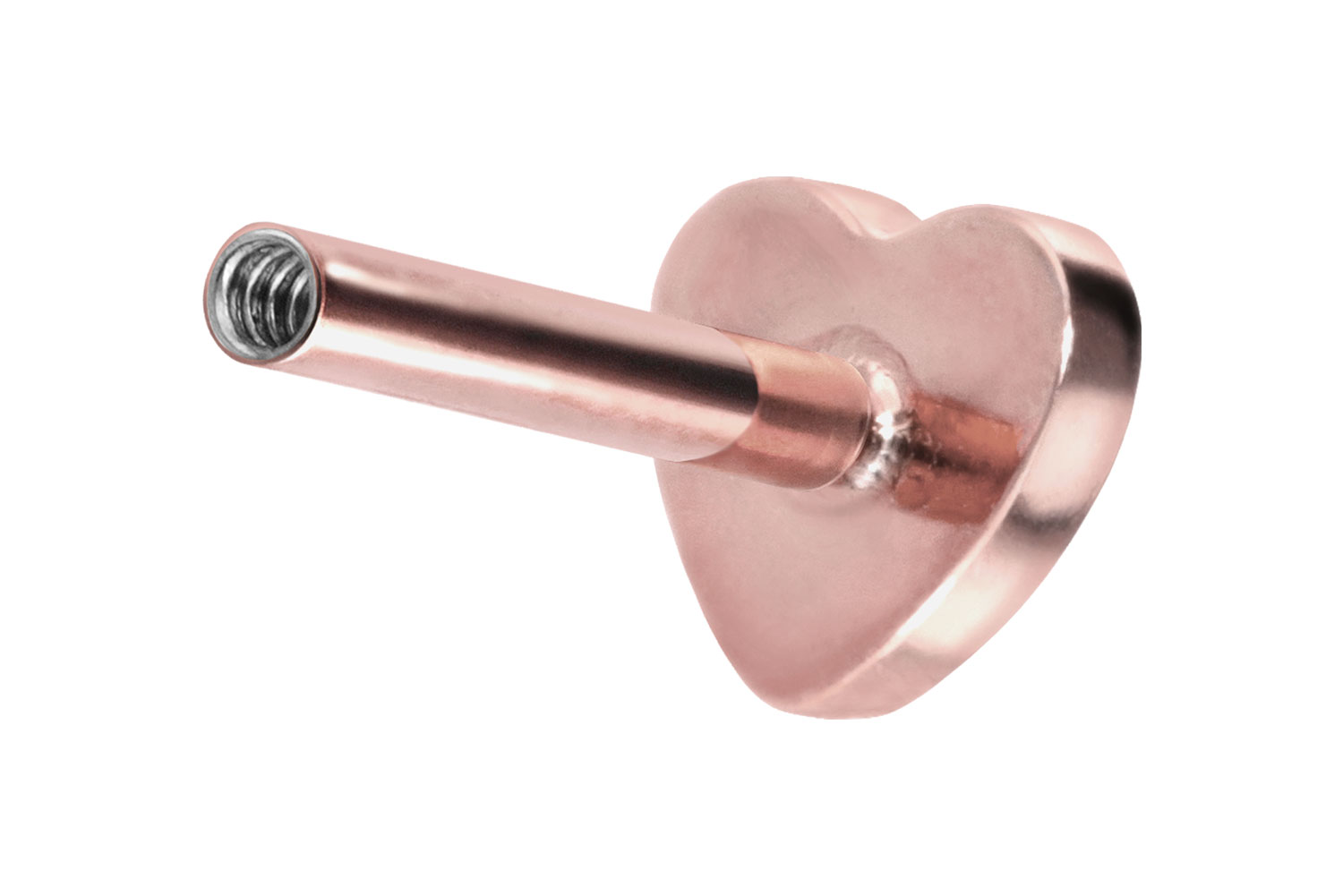 Titan Labret mit Innengewinde ohne Kugel HERZ