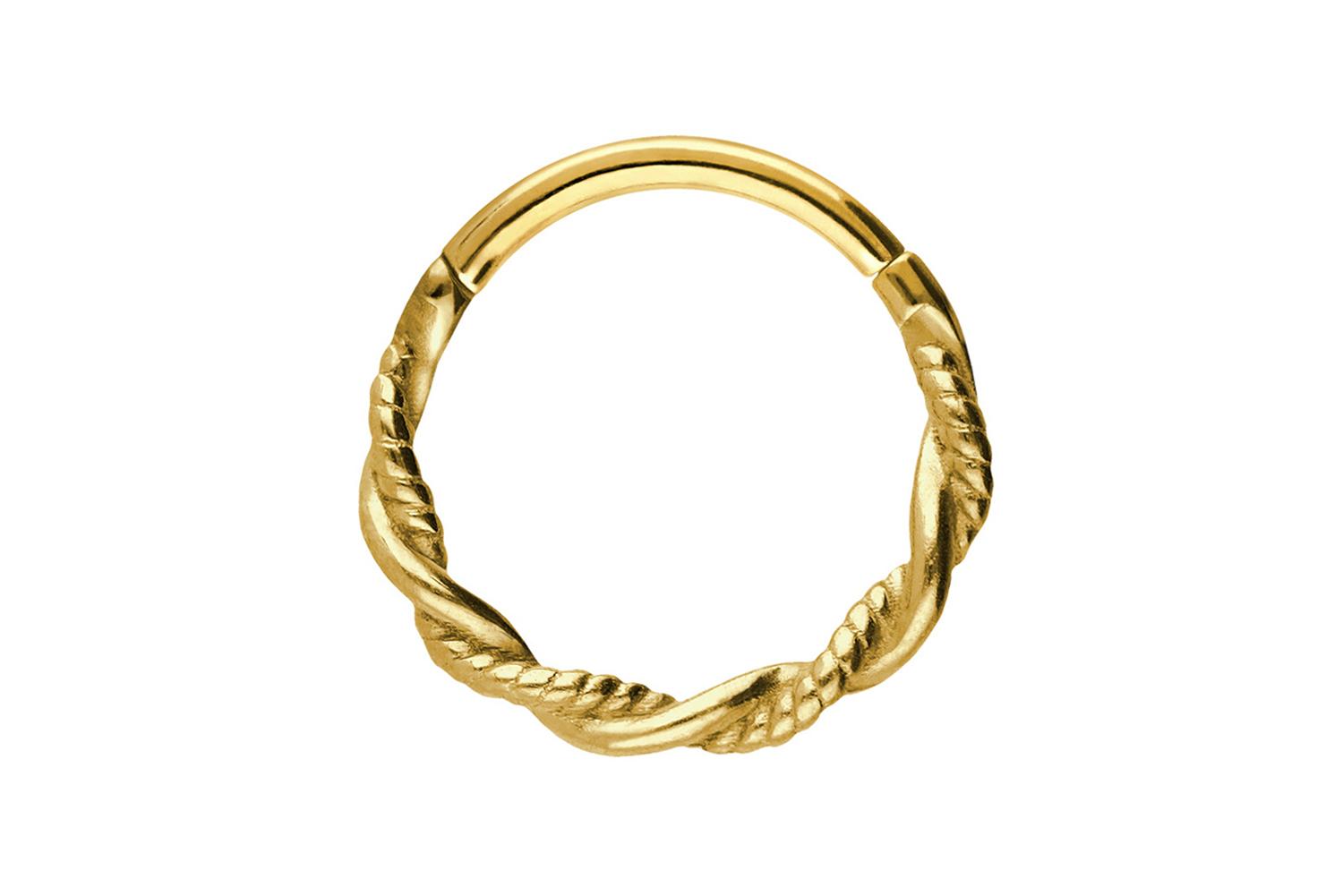 Chirurgenstahl Segmentring Clicker DOPPELT GEDREHT