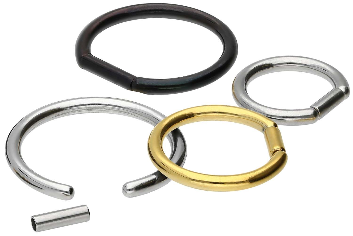 Surgical steel bar closure ring ++SALE++