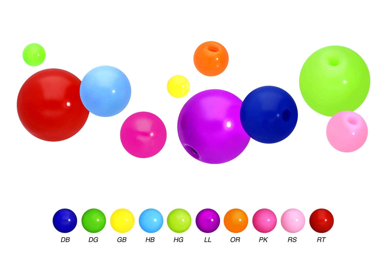Acryl Schraubkugel NEONFARBEN ++SALE++