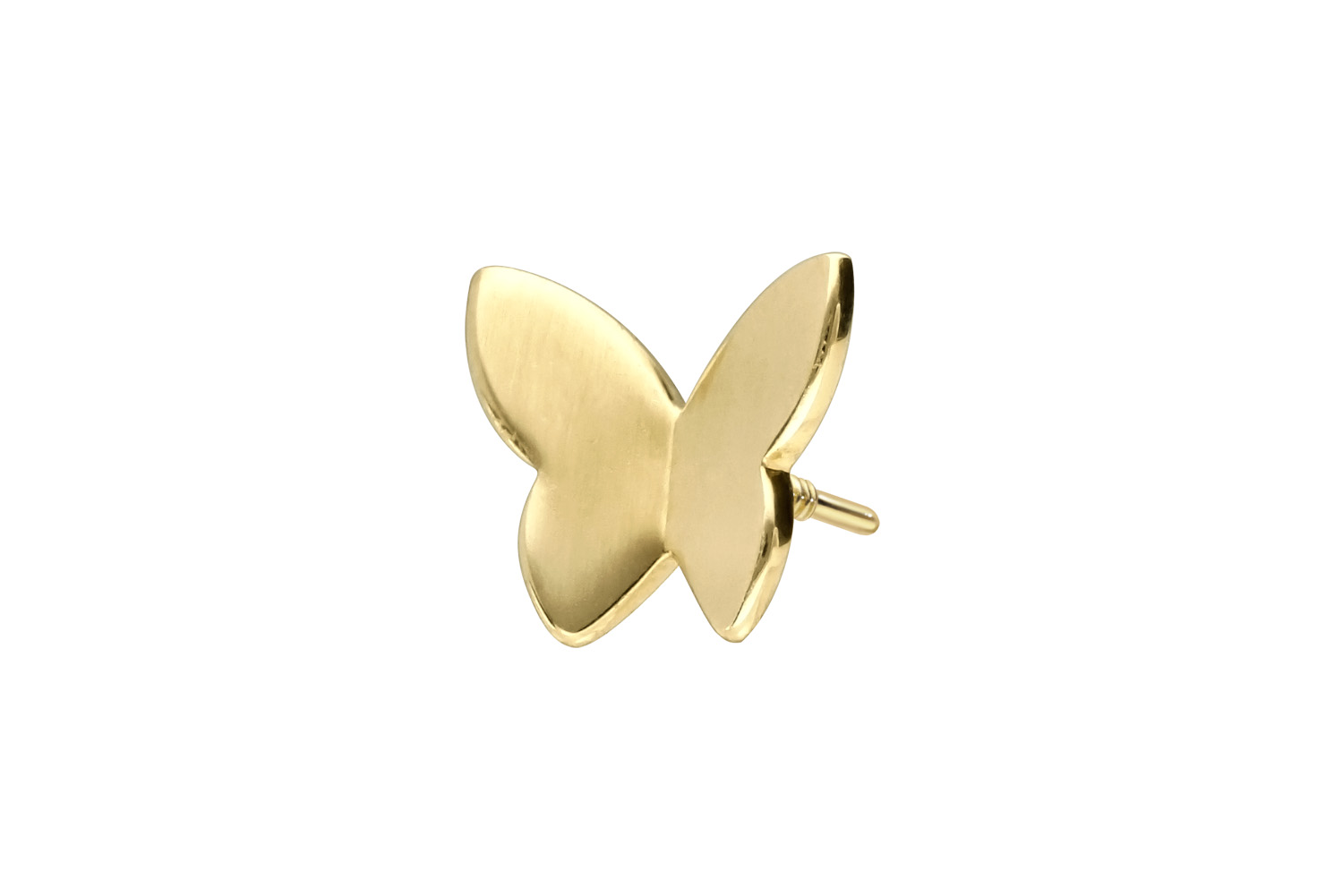 14 carat gold screw-in attachment with external thread BUTTERFLY