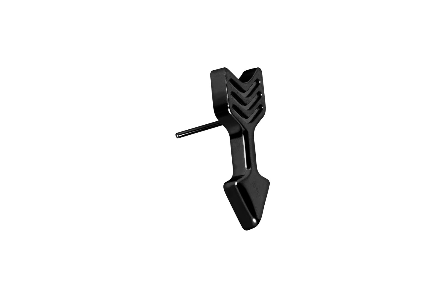 Titanium attachment with push pin ARROW