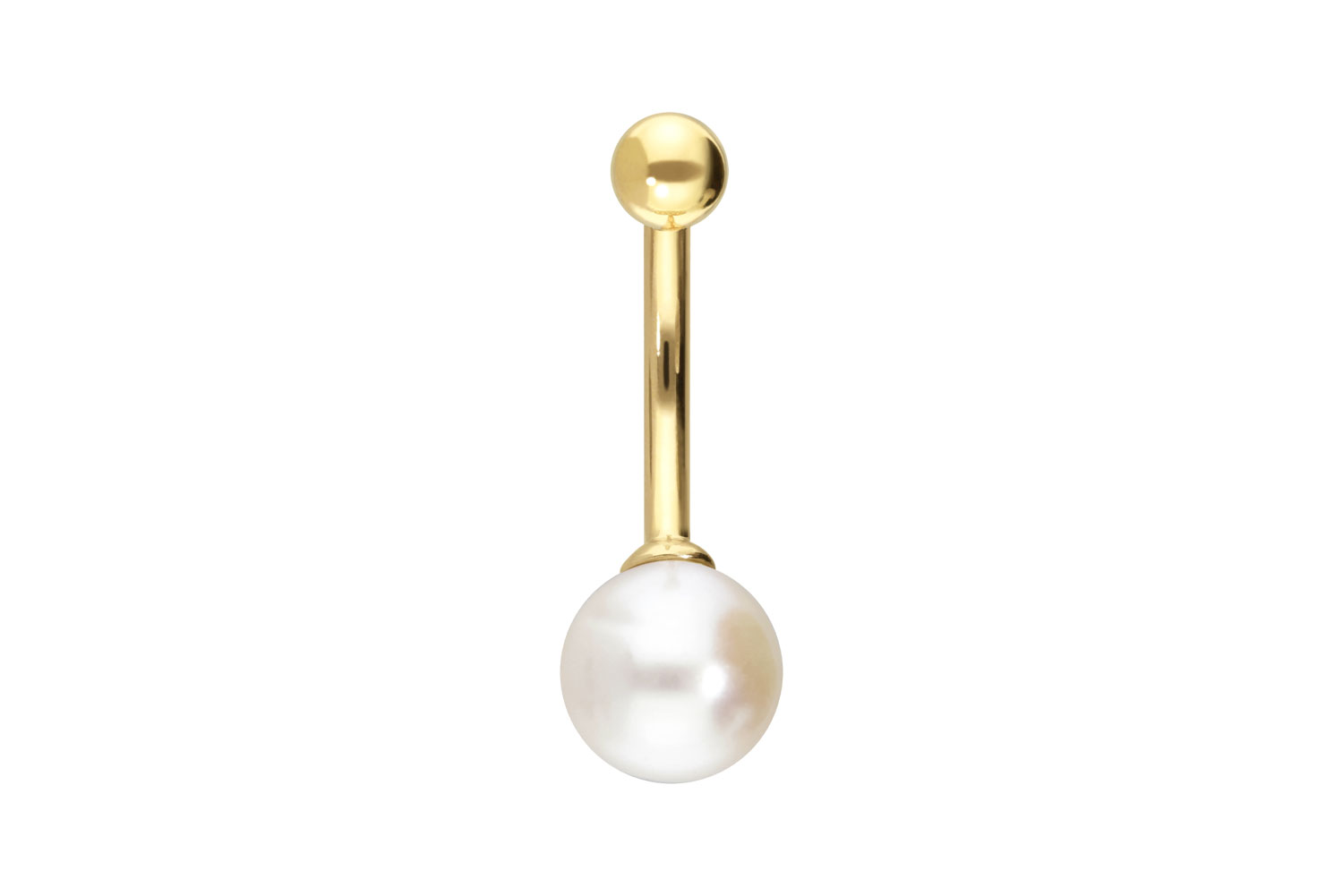 14/18 carat gold bananabell GENUINE FRESHWATER PEARL
