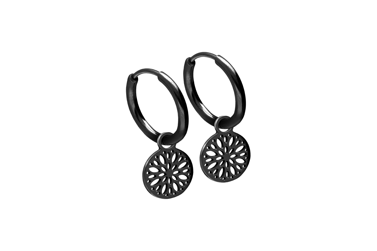 Surgical steel ear clicker creoles MANDALA