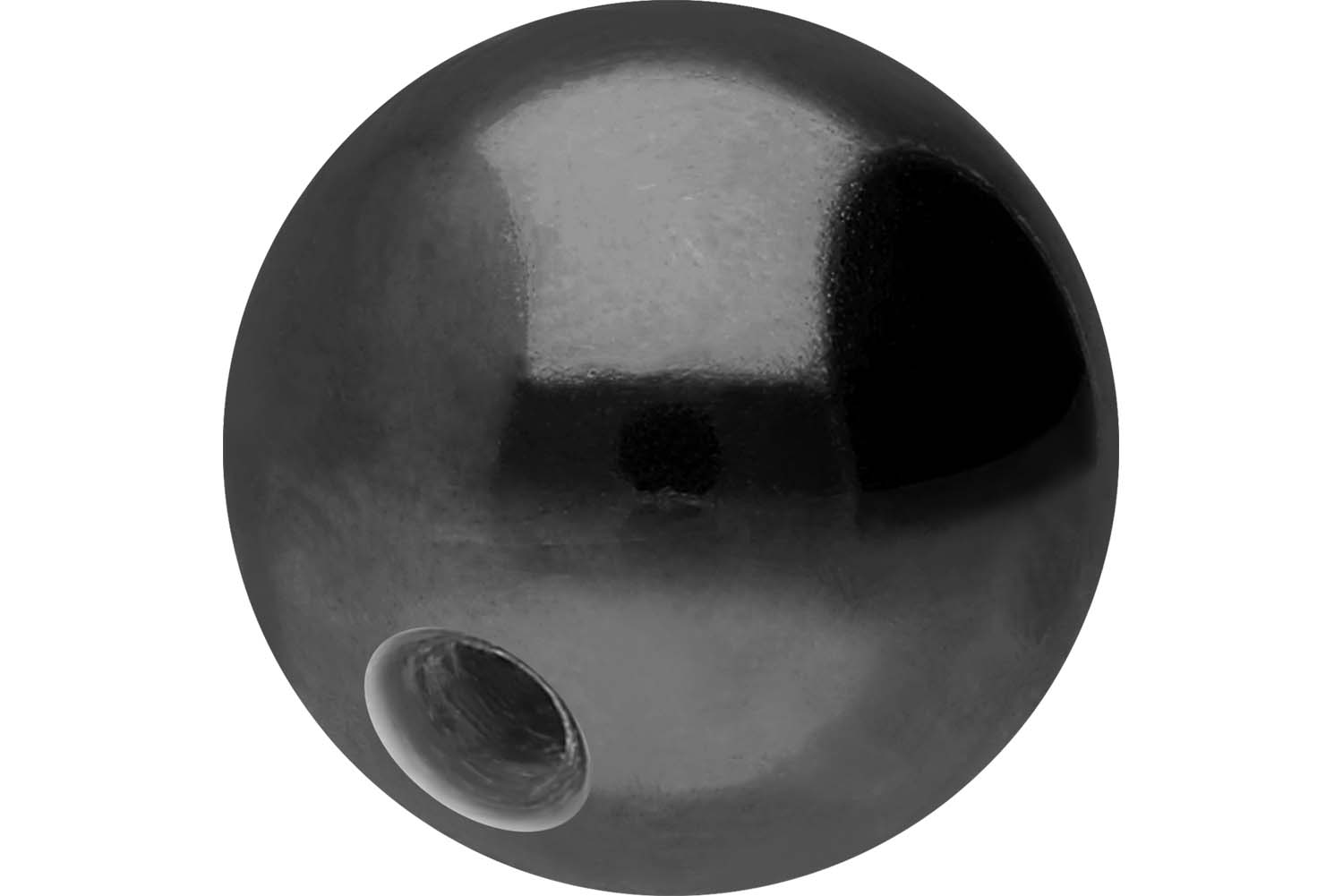 Surgical steel clip-in ball