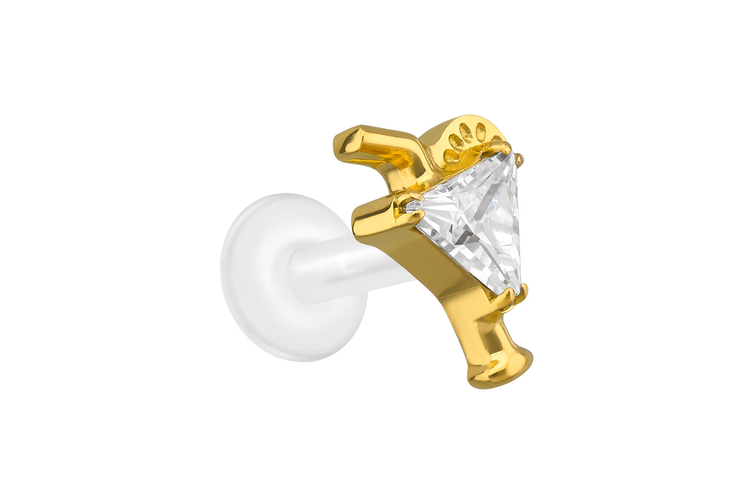 PTFE labret with internal thread + titanium attachment COCKTAIL