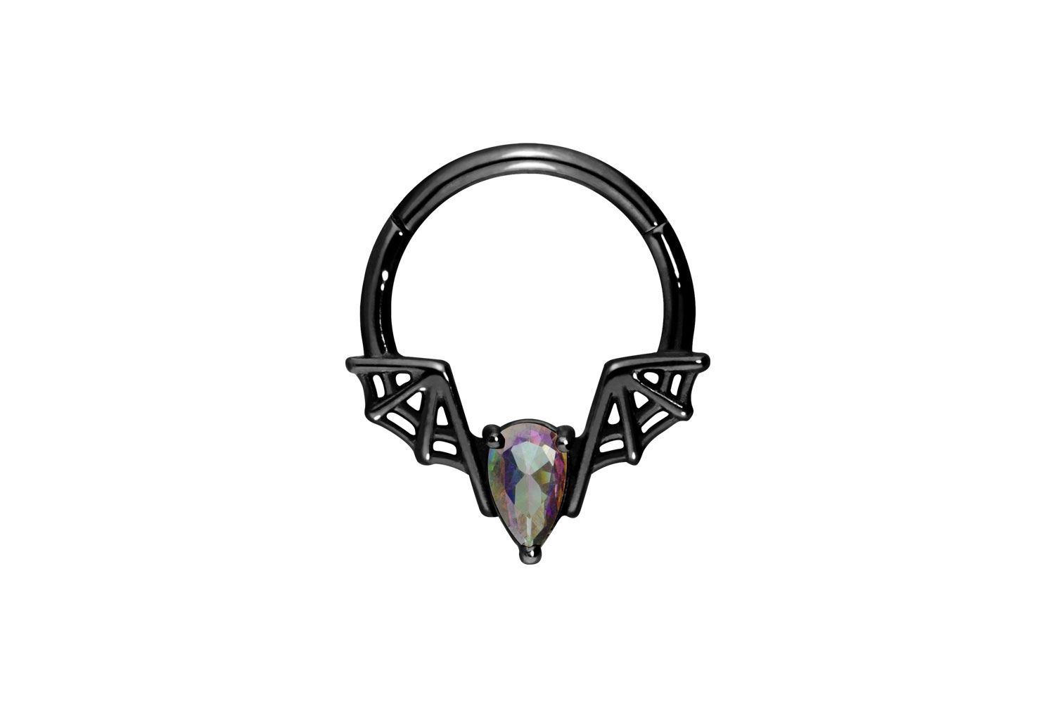 Chirurgenstahl Segmentring Clicker FLEDERMAUS