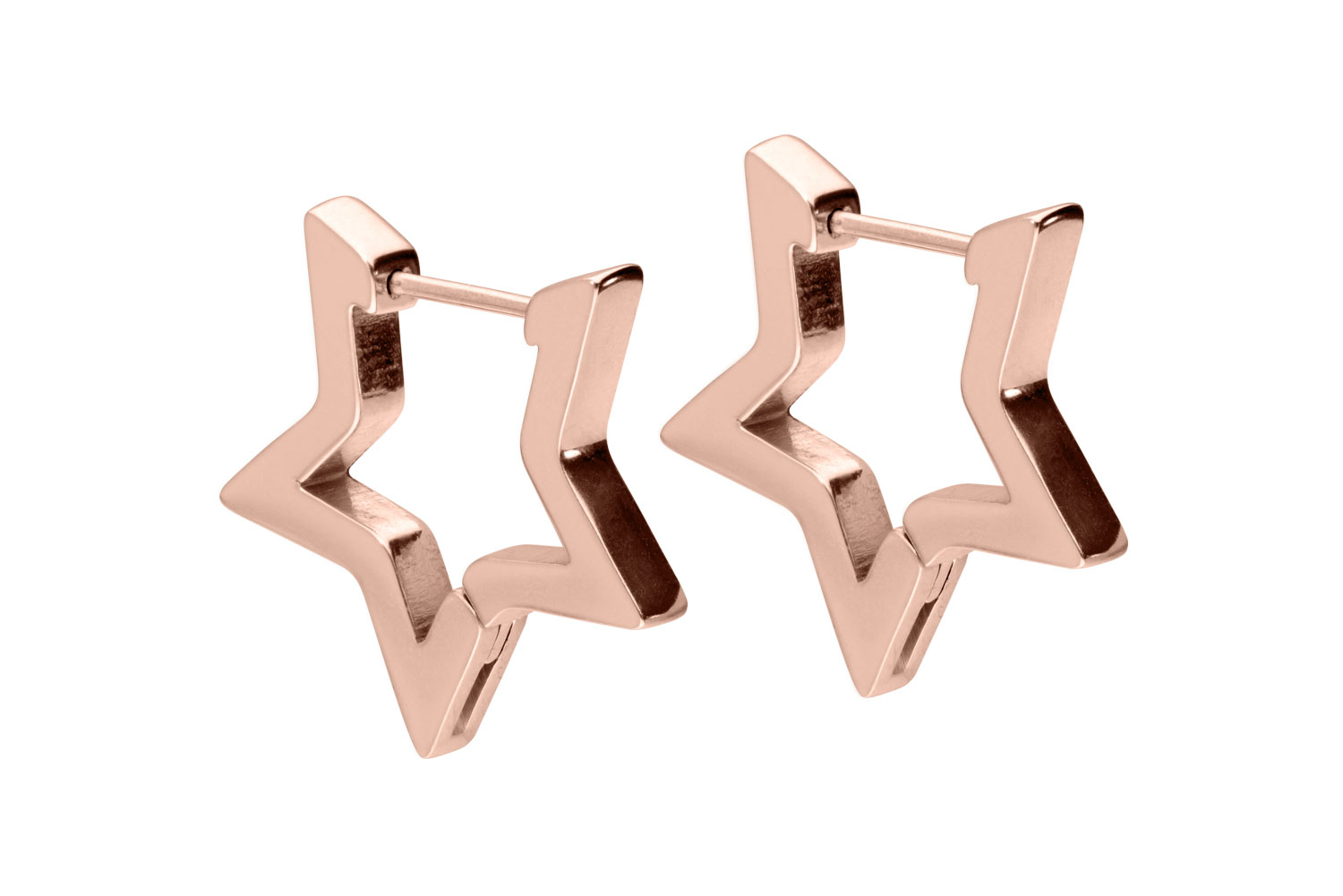 Chirurgenstahl Ohrclicker Creolen STERN