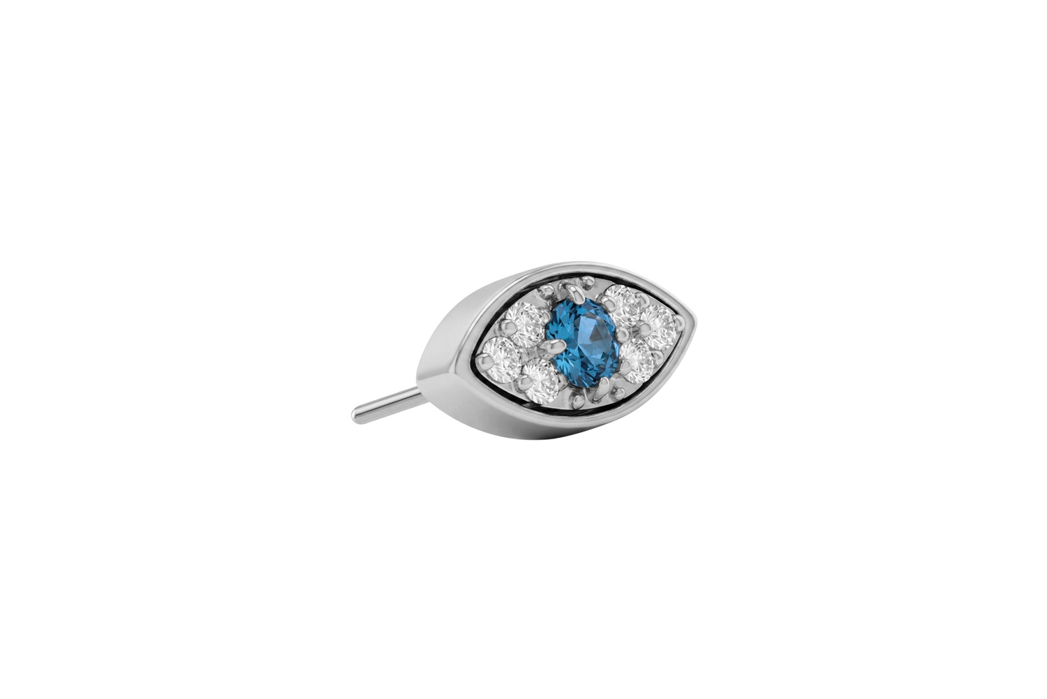 Titanium attachment with push pin CRYSTAL EYE