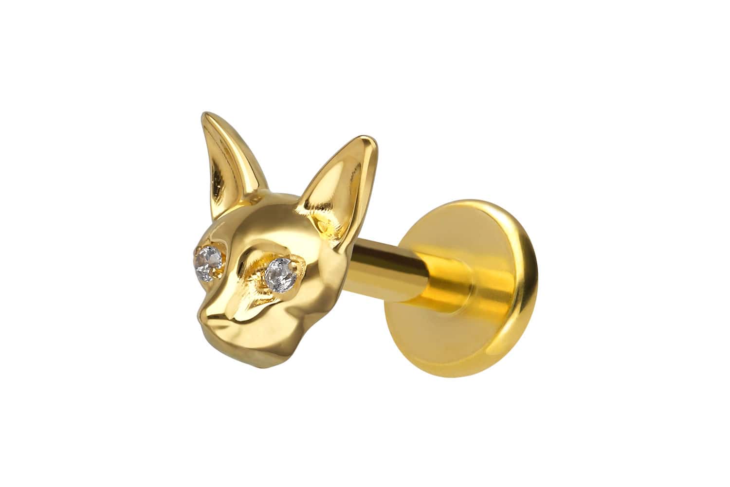 Titanium labret with internal thread CAT