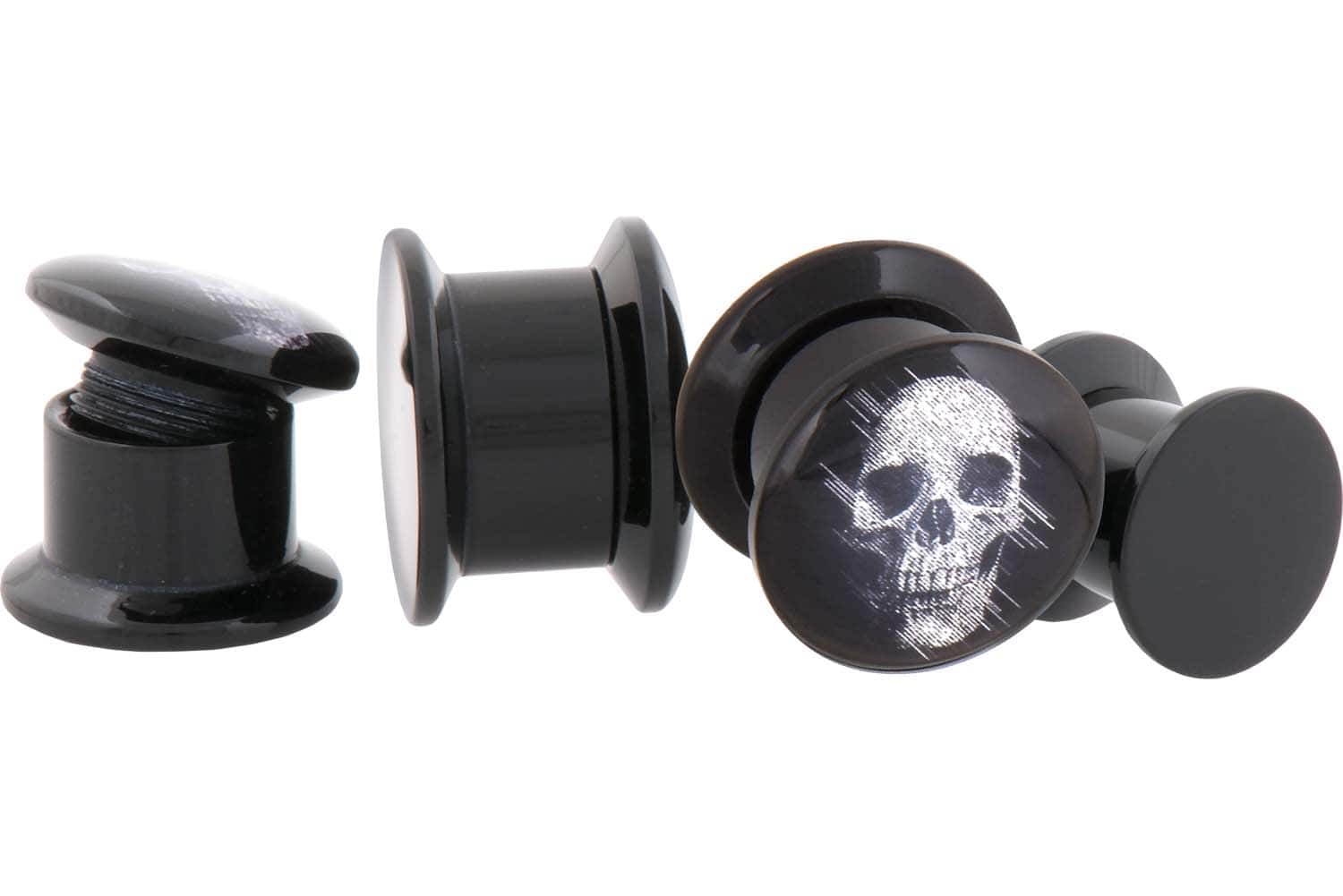 Acrylic plug SKULL ++SALE++