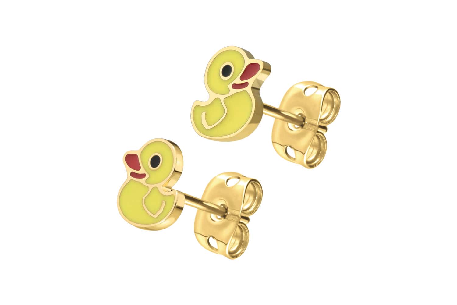 Titanium ear studs DUCK