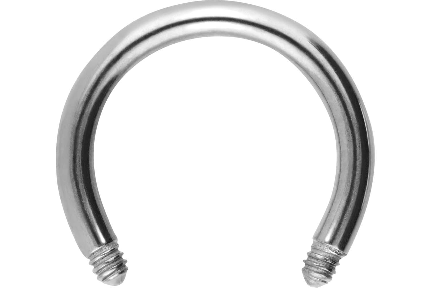 Surgical steel circular barbell without balls