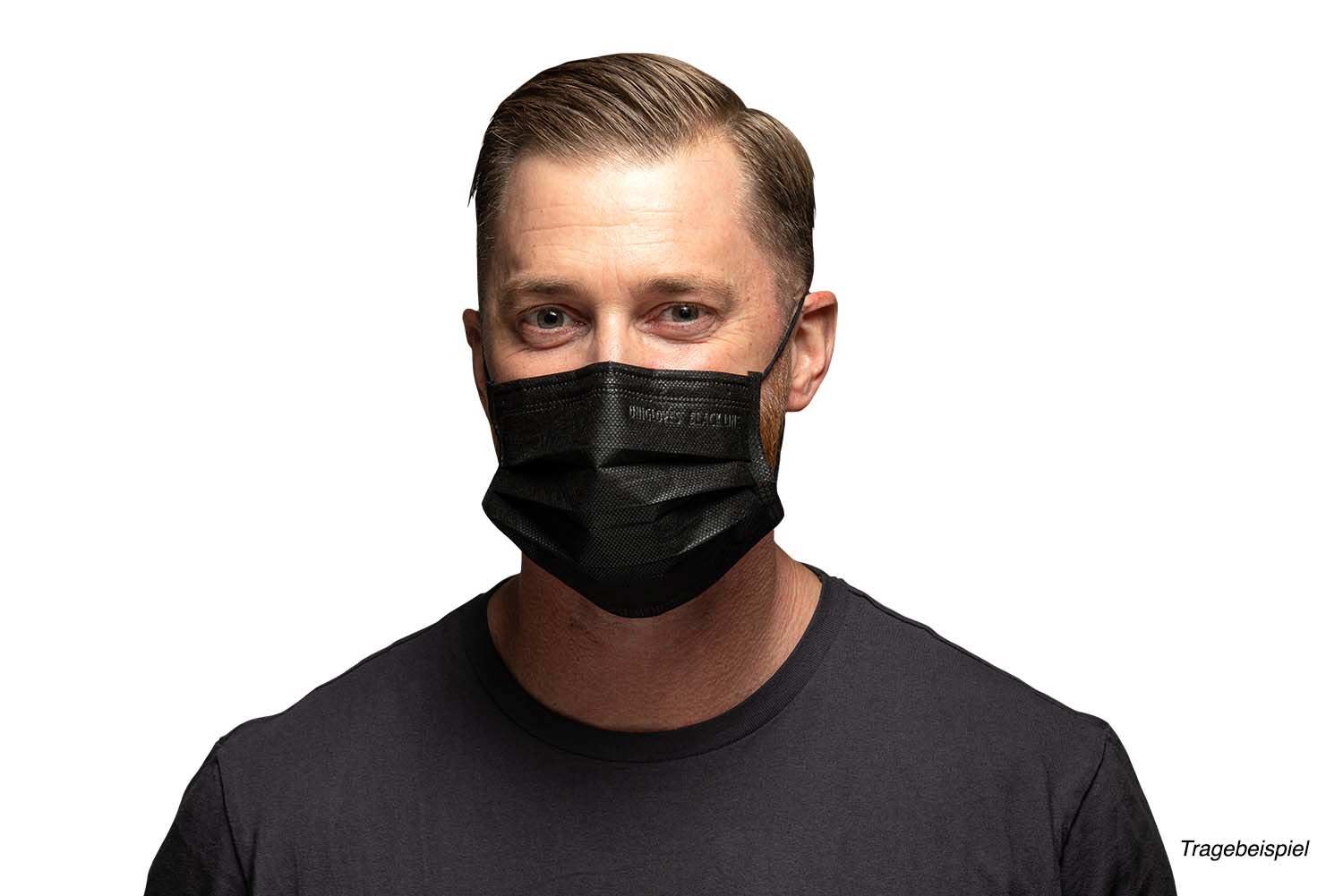 Disposable face mask - black - box of 50 ++SALE++