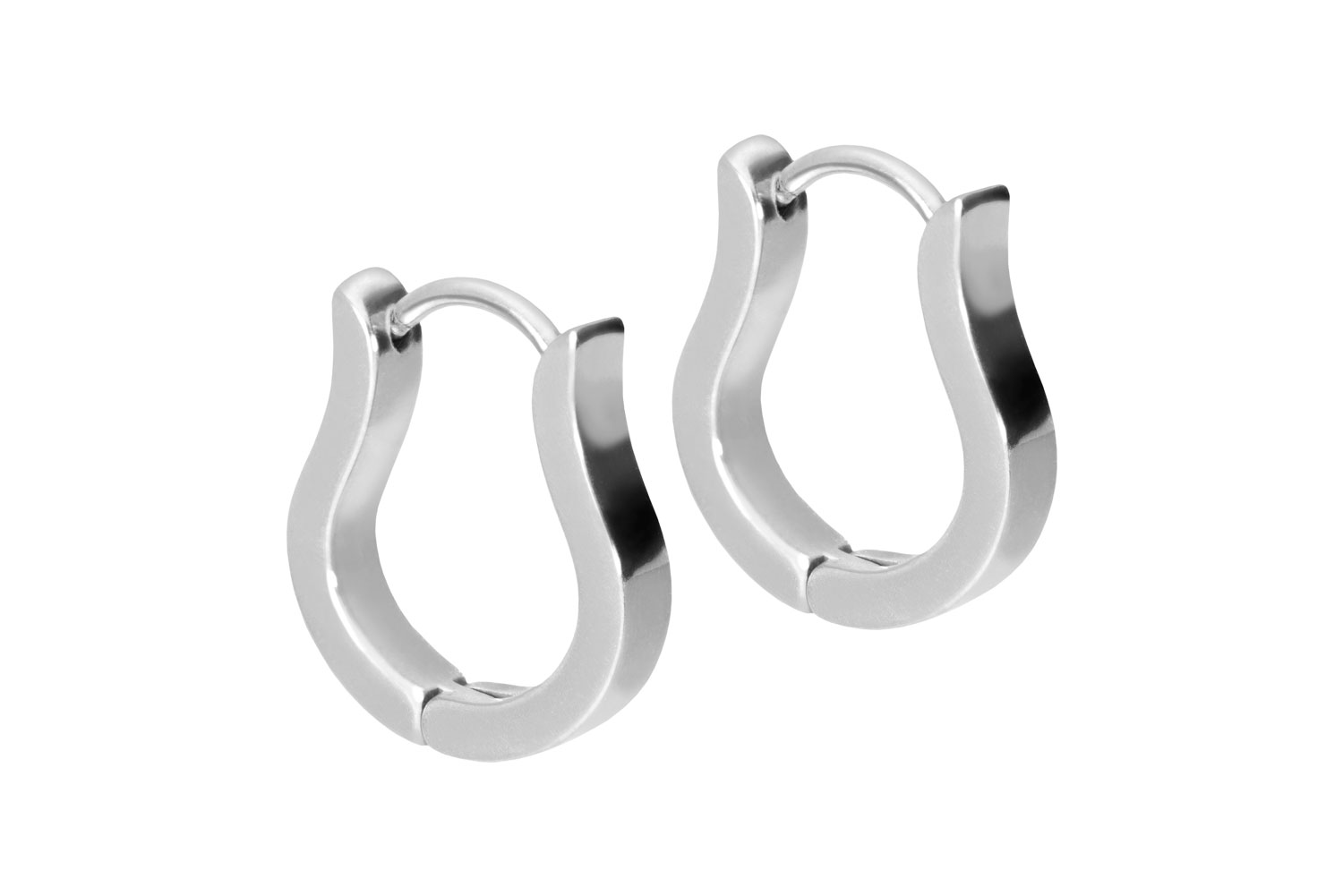 Surgical steel ear clicker creoles CURVED