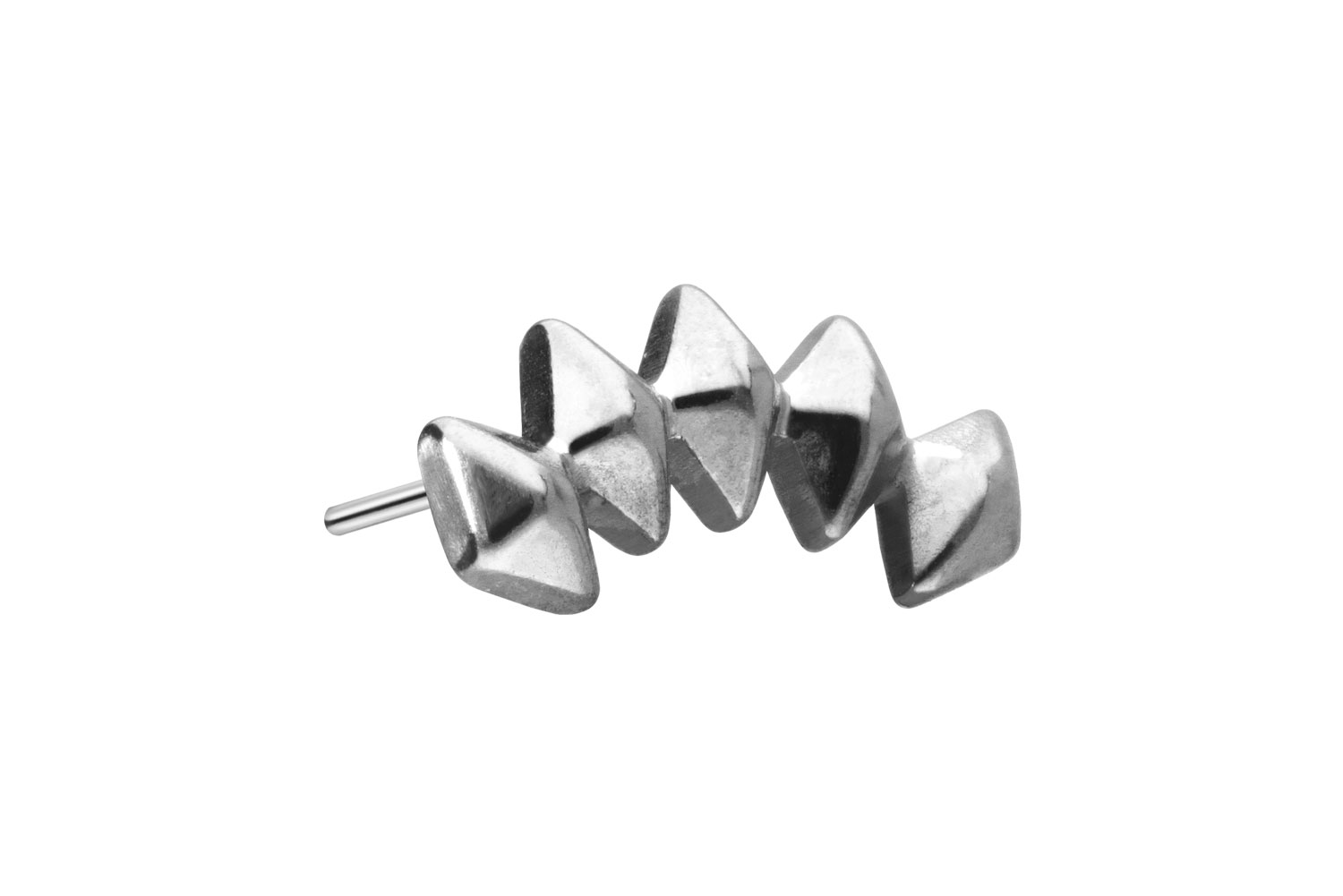 Titanium attachment with push pin 5 RHOMBUSES ++SALE++