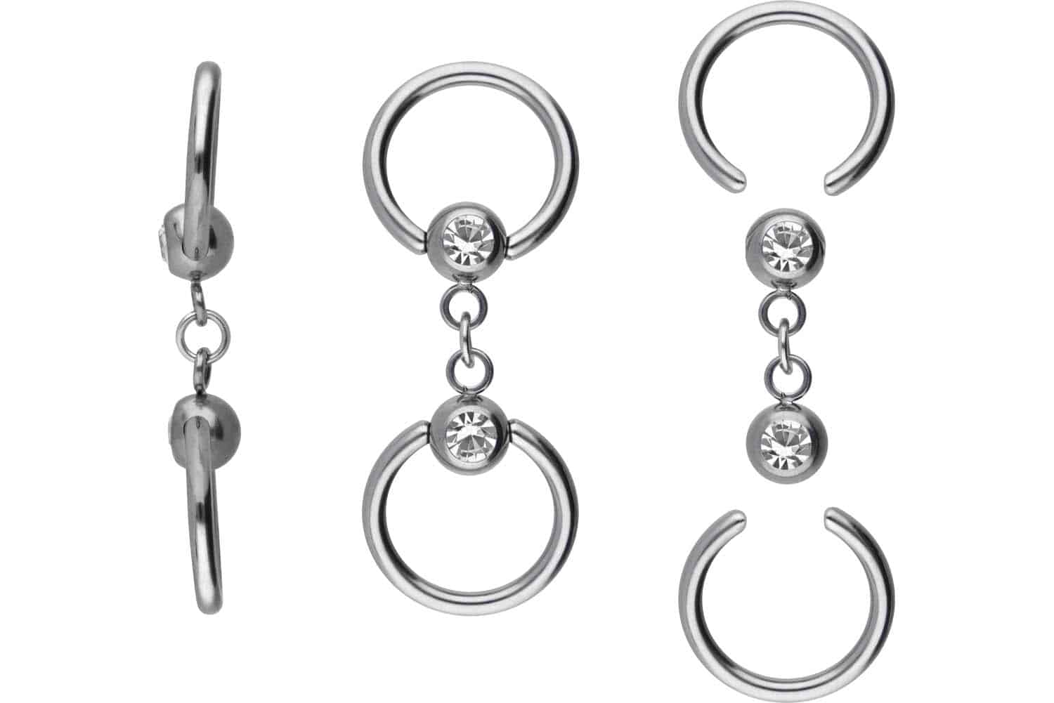 Titanium ball closure ring SLAVE