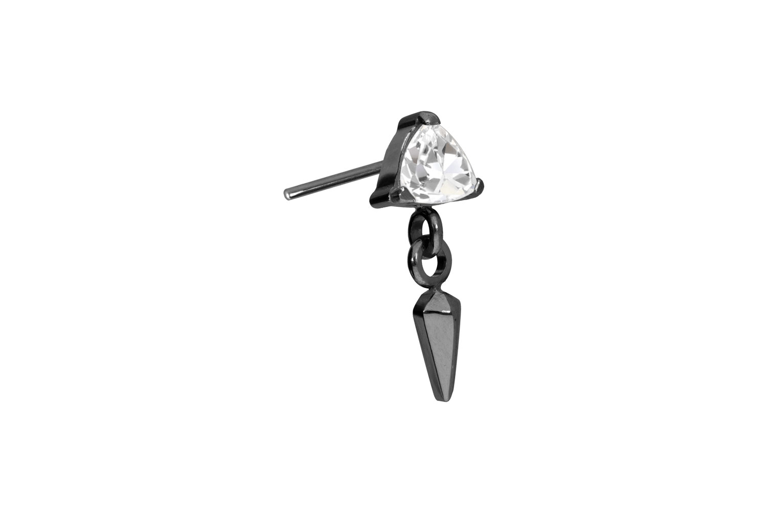 Titan Aufsatz mit Push Pin KRISTALLDREIECK + SPITZE
