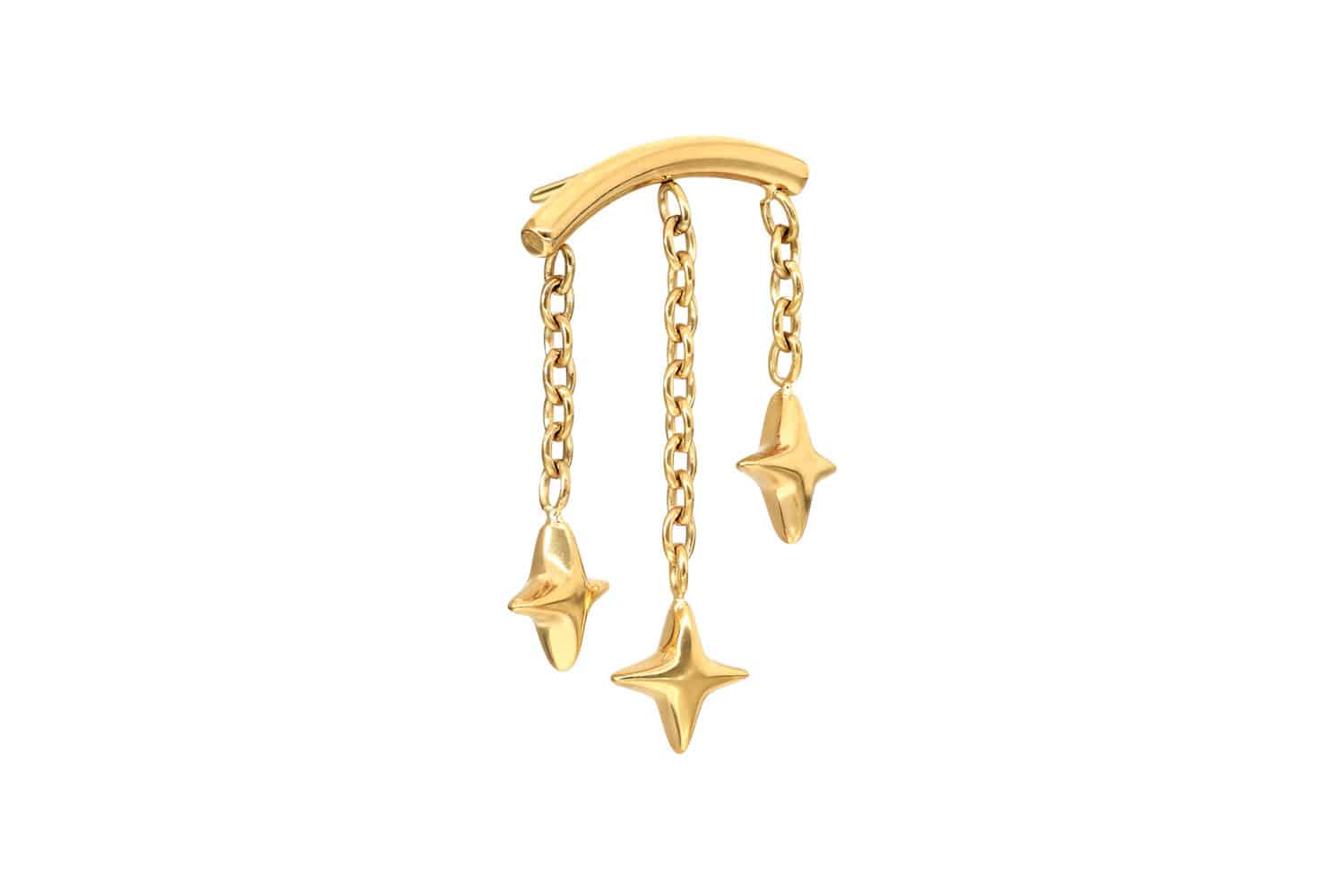 Titanium attachment with push pin ARCH + 3 STARS
