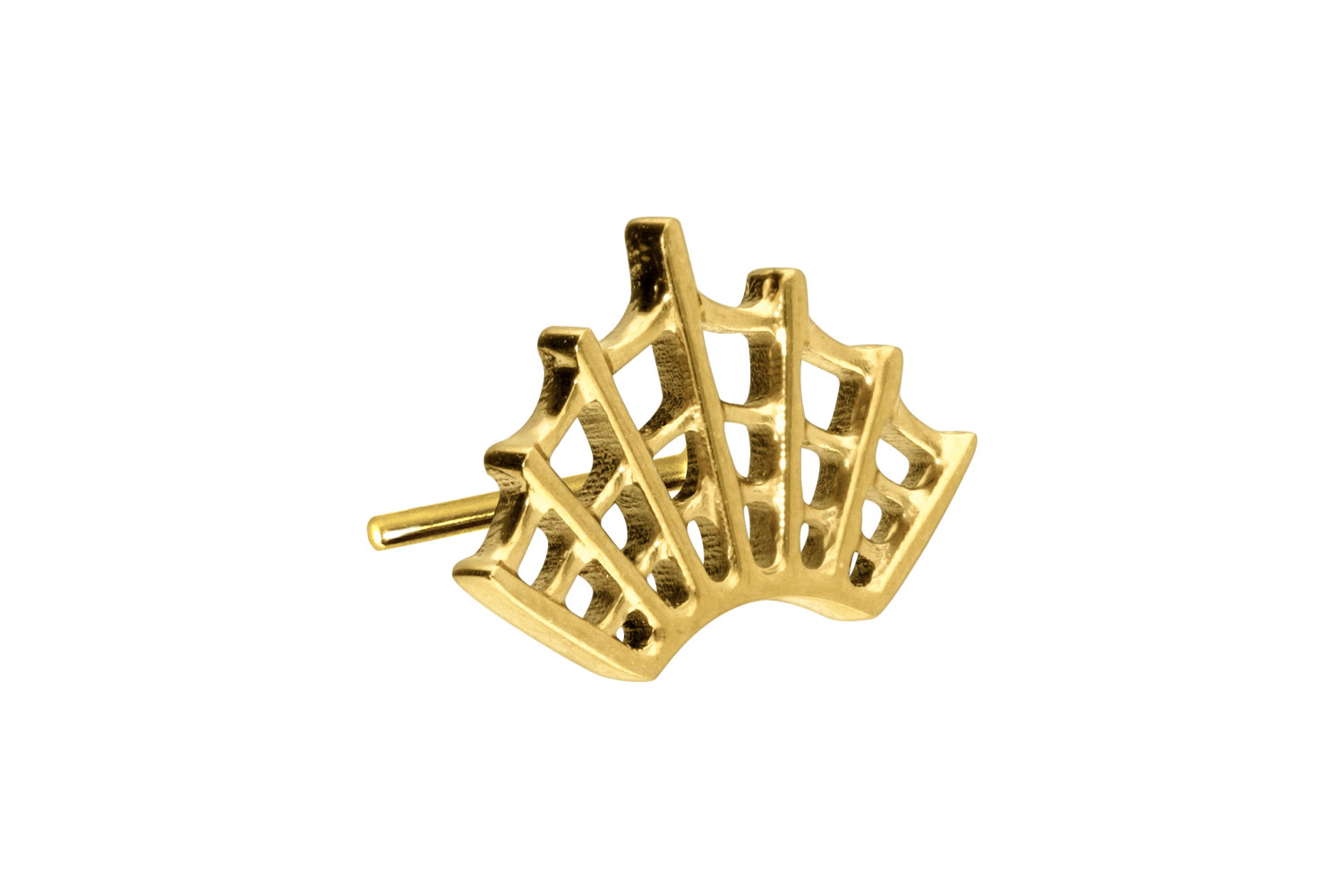 Titanium attachment with push pin SPIDERWEB