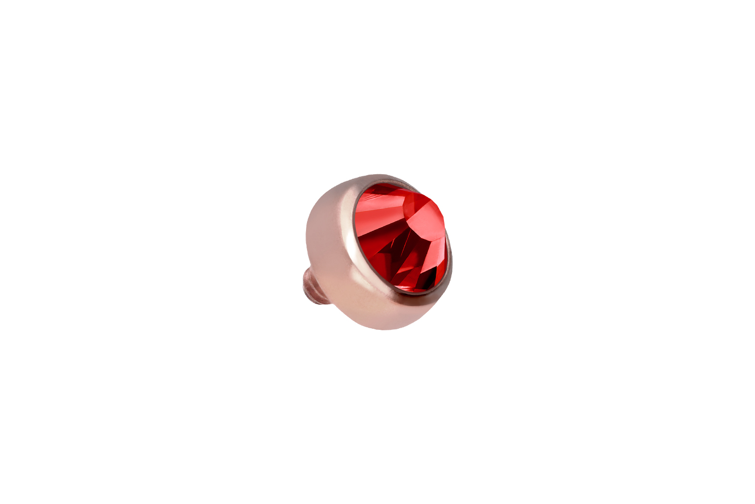 Titanium dermal anchor attachment DISC + CRYSTAL