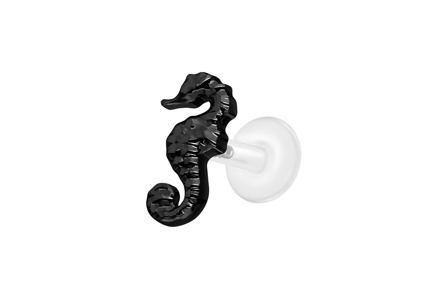 PTFE labret with internal thread + titanium attachment SEAHORSE