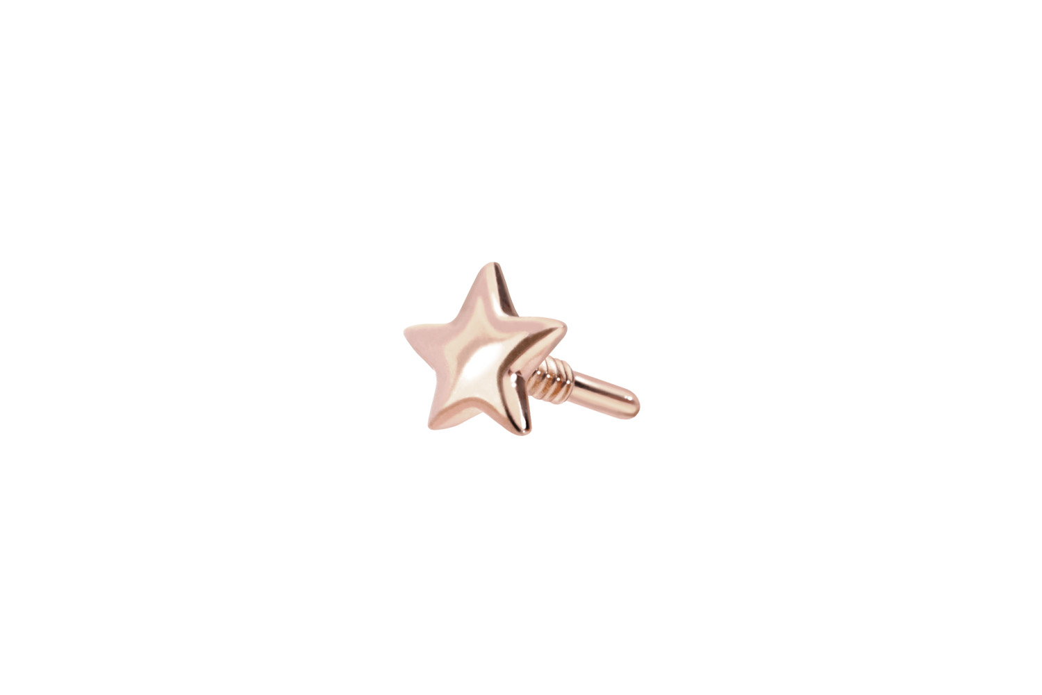 14 carat gold screw-in attachment with external thread STAR