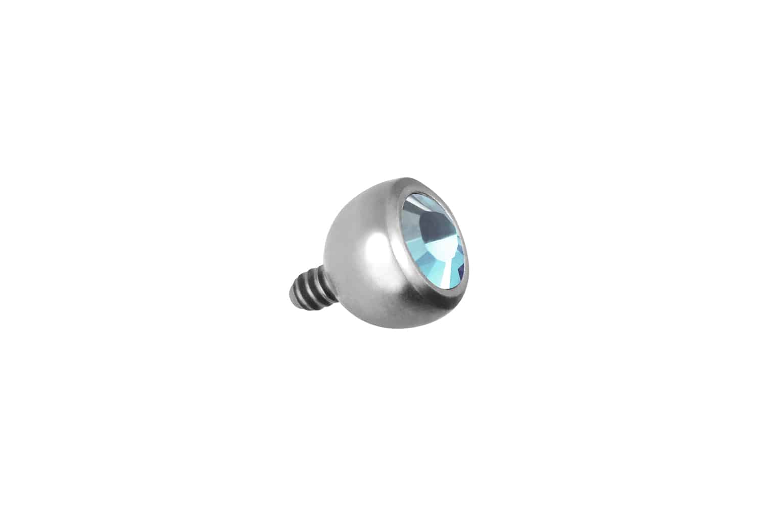 Titanium screw-in ball with external thread CRYSTAL ++SALE++