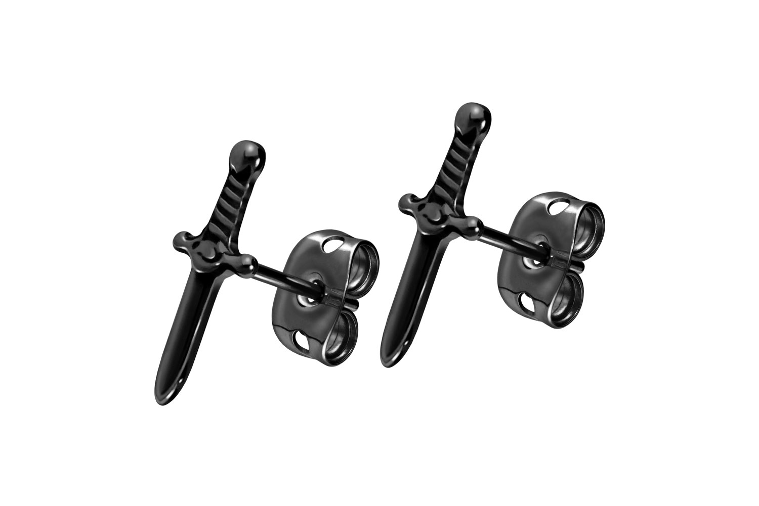 Titanium ear studs SWORD