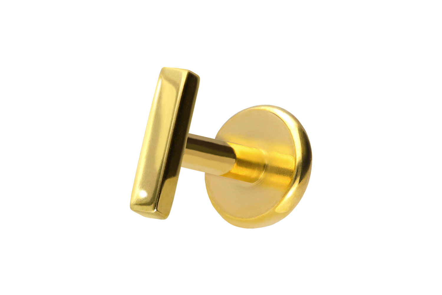 Titanium labret with push fit BAR