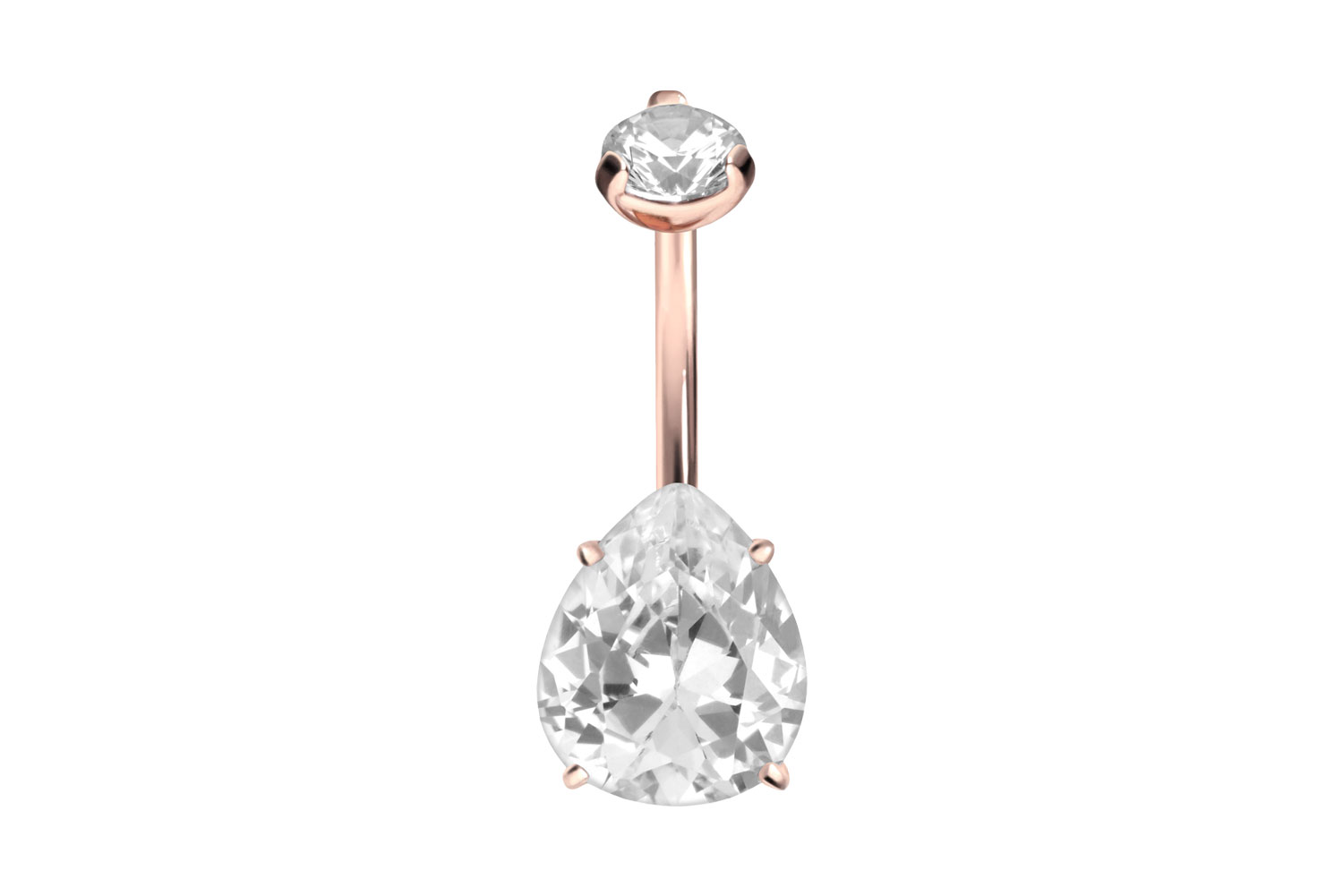 Titan Bananabell mit Innengewinde KRISTALLTROPFEN