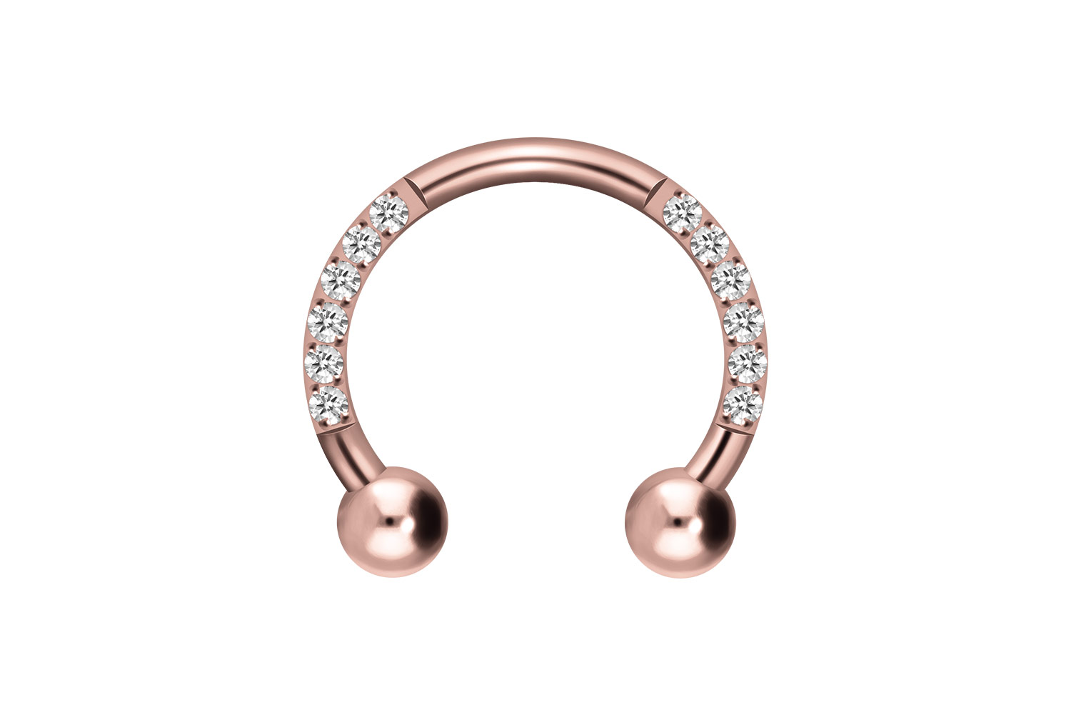 Titan Hufeisenring EINGEFASSTE KRISTALLE