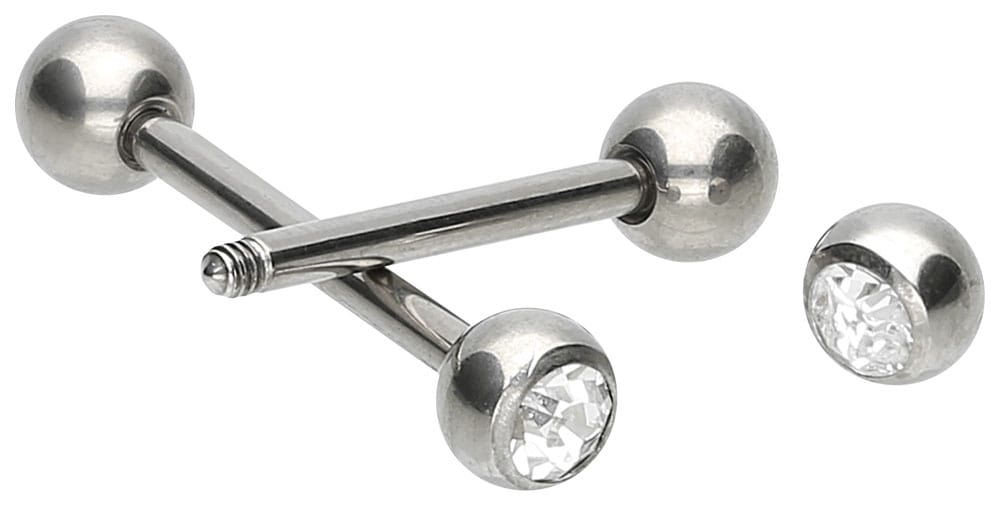 Titanium barbell CRYSTAL