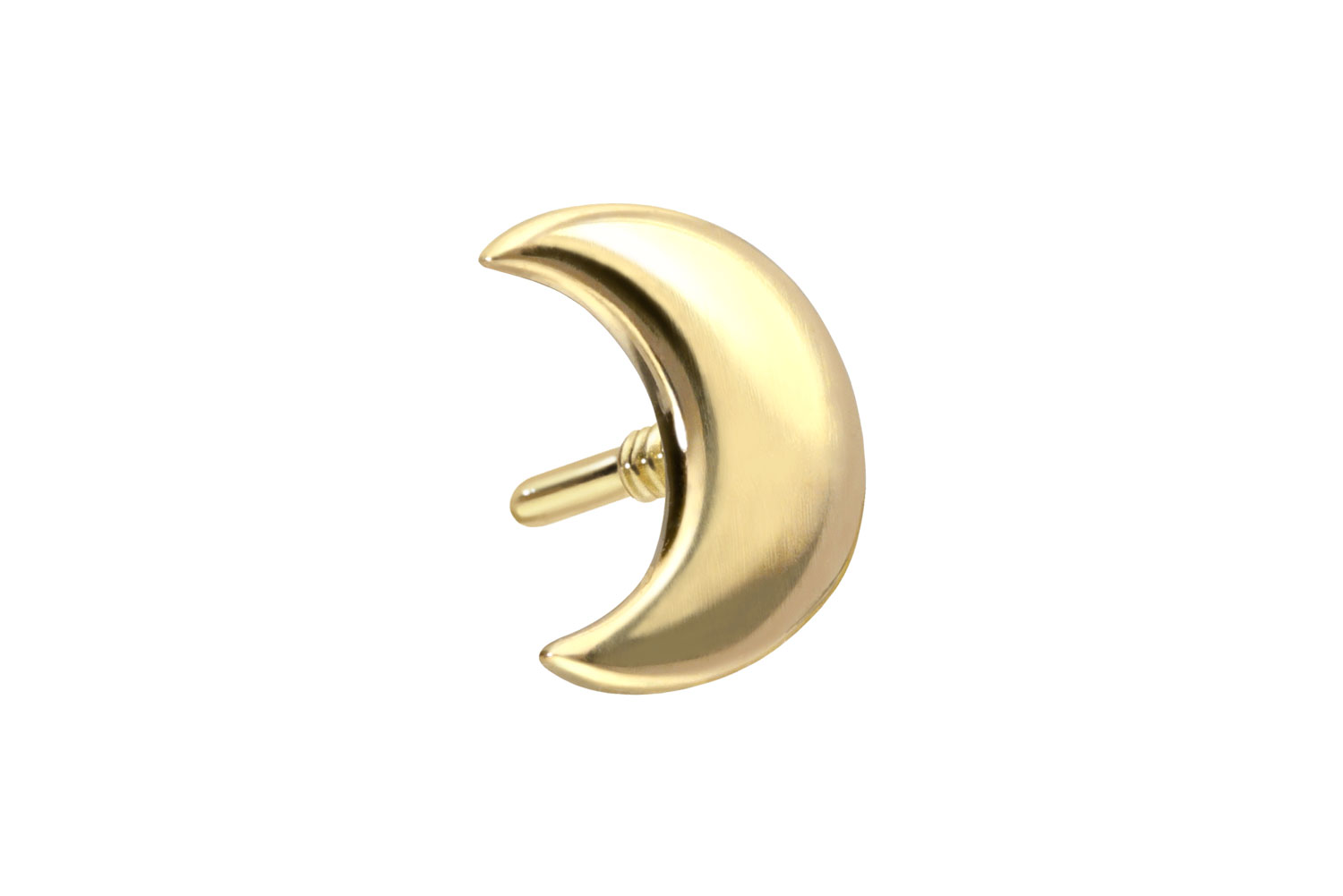14 carat gold screw-in attachment with external thread MOON