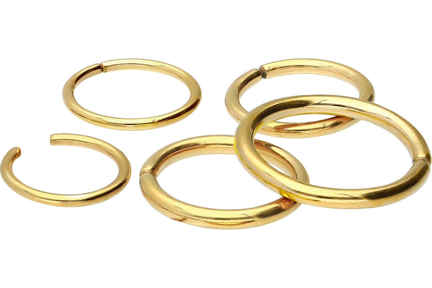 18 carat gold o-ring - bendable